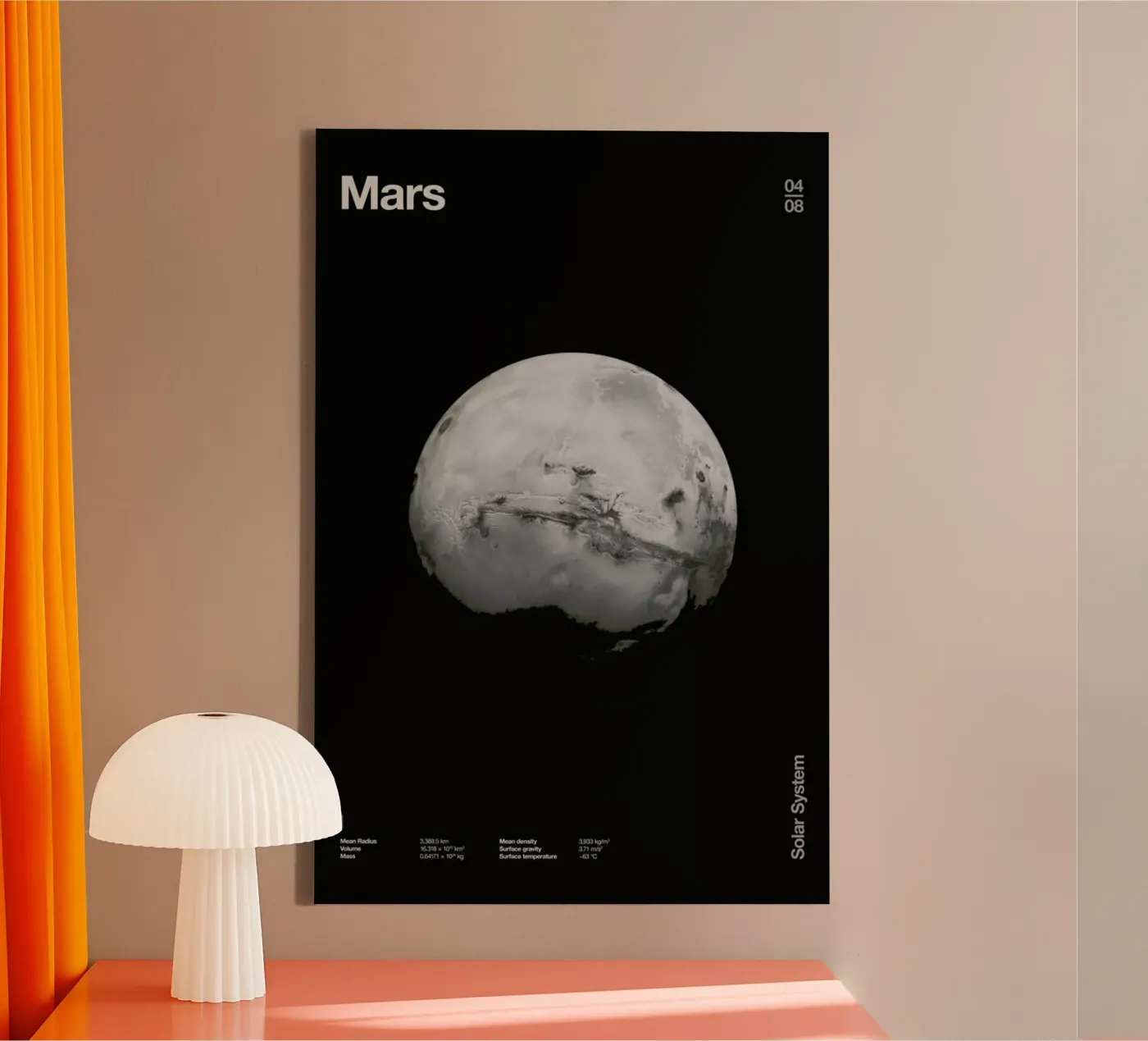 Mars Leinwand von Florent Bodart