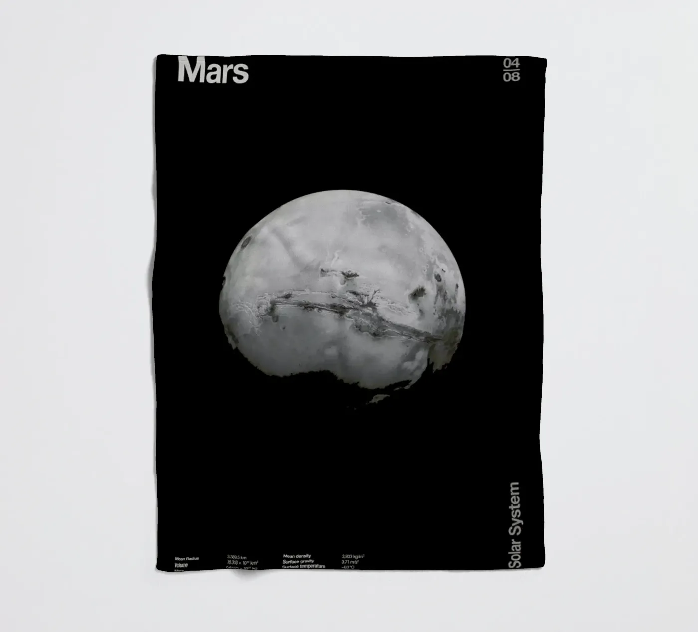 Mars Fleecedecke von Florent Bodart