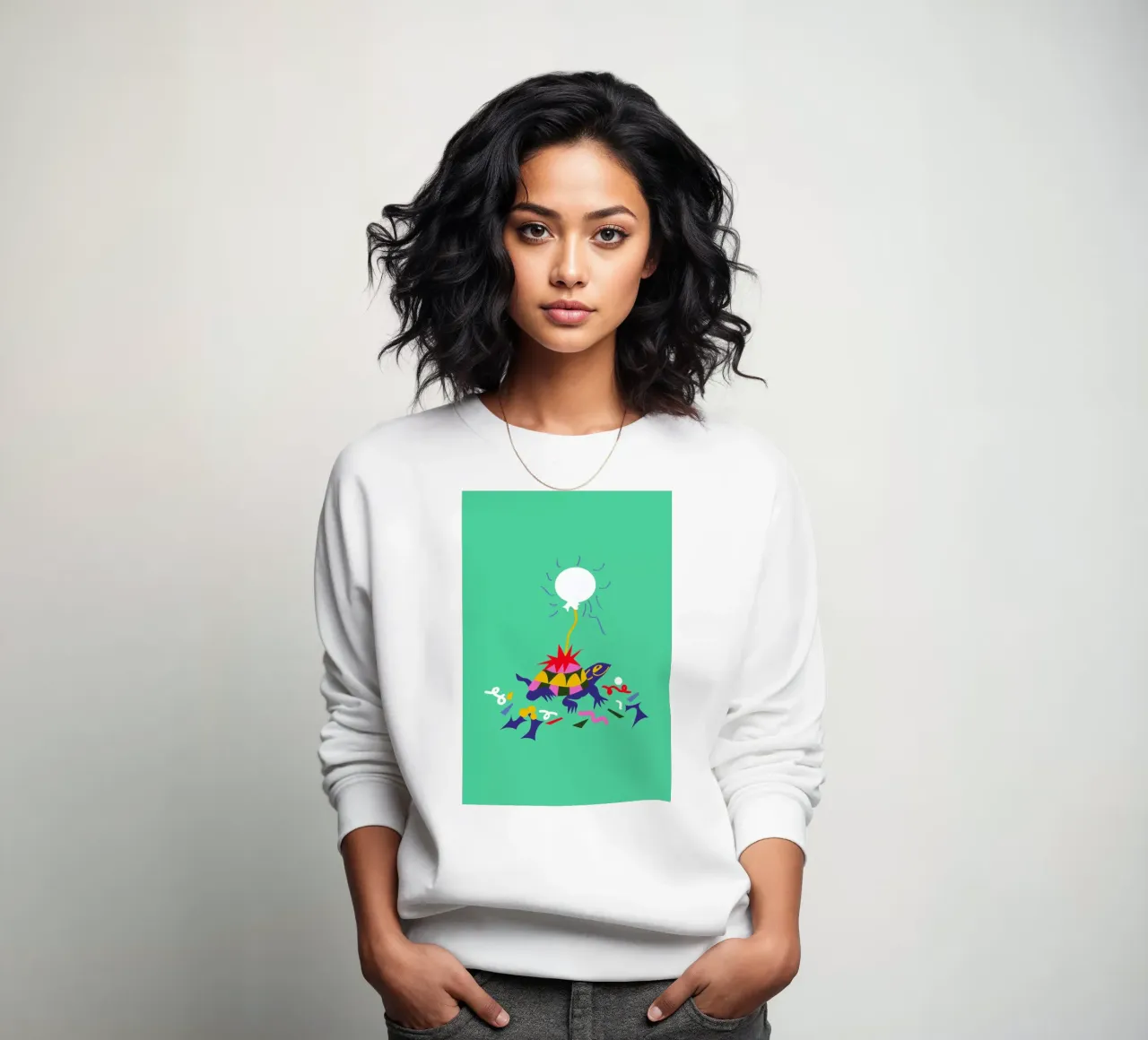 Party Turtle Sweatshirt von Mariery Young