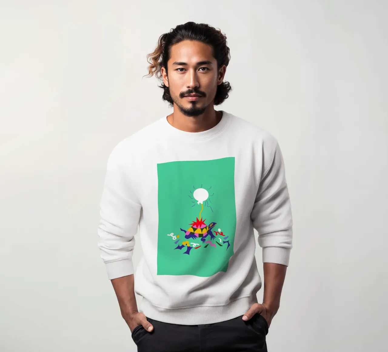 Party Turtle Sweatshirt von Mariery Young