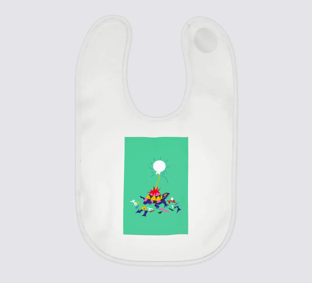 Party Turtle bavaglino da Mariery Young