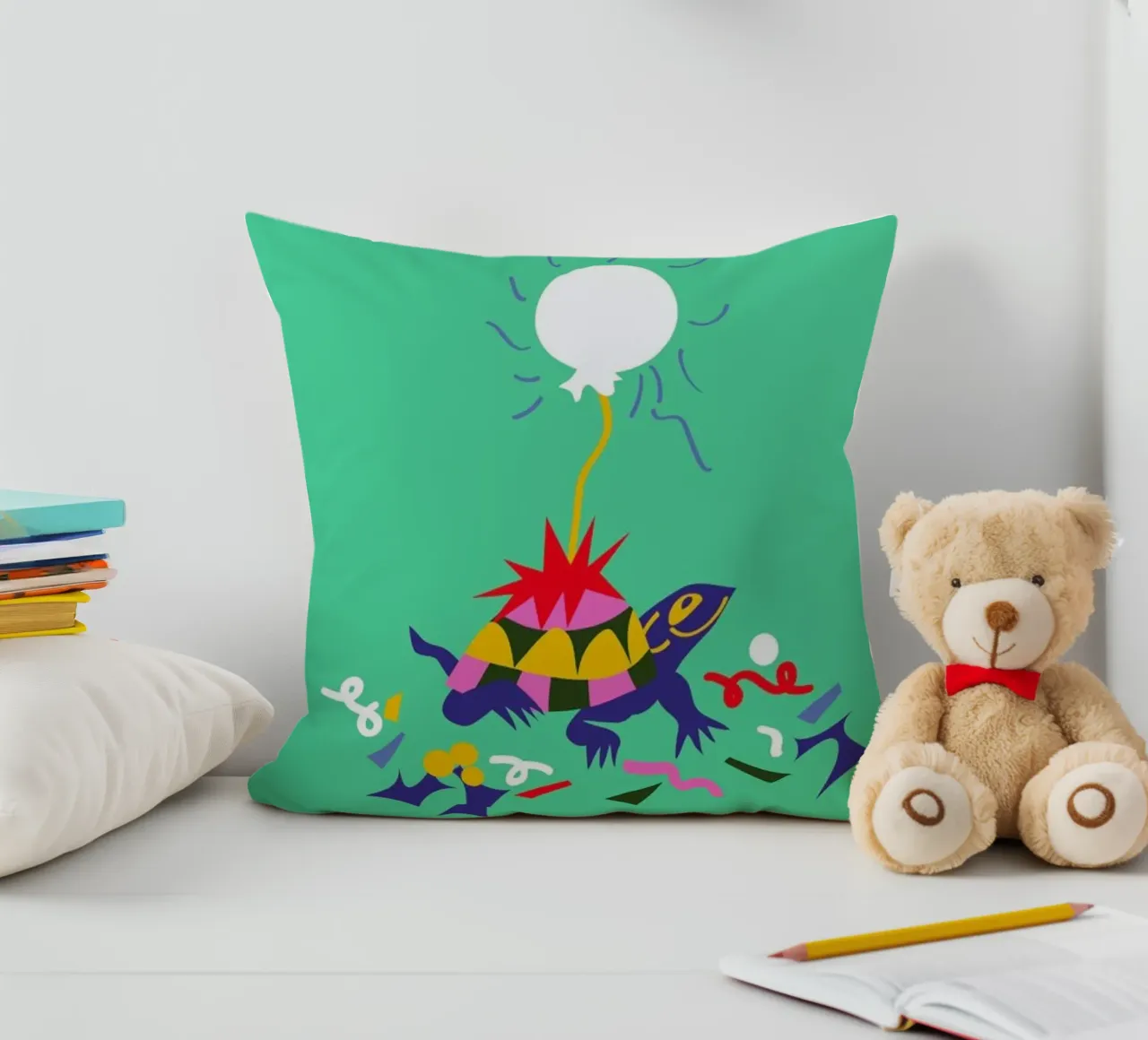 Party Turtle cuscino da Mariery Young