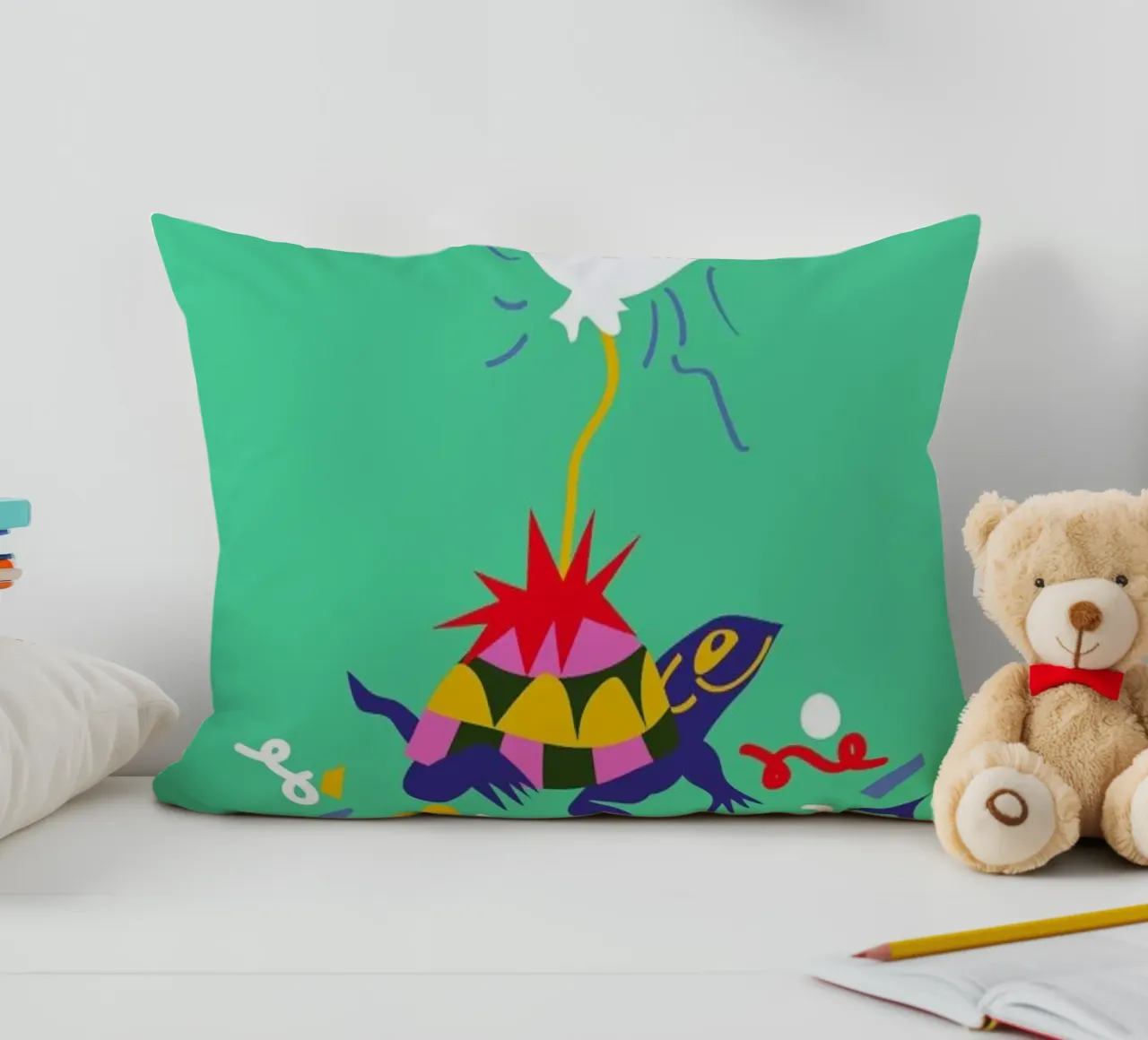 Party Turtle cuscino da Mariery Young