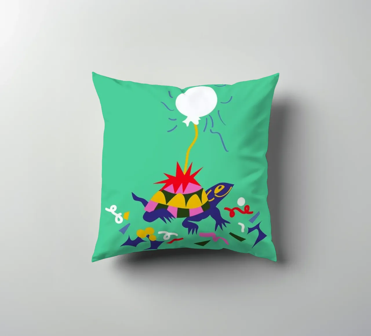 Party Turtle cuscino da Mariery Young