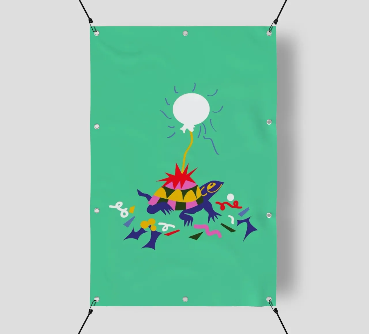 Party Turtle telo in pvc da Mariery Young