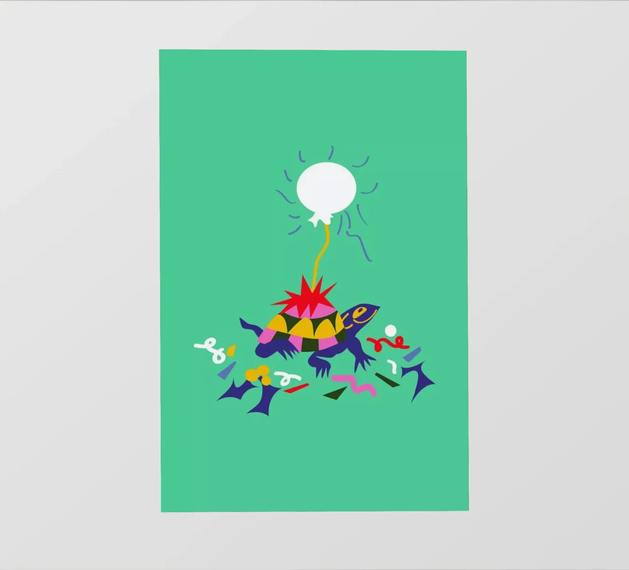 Party Turtle telo in pvc da Mariery Young