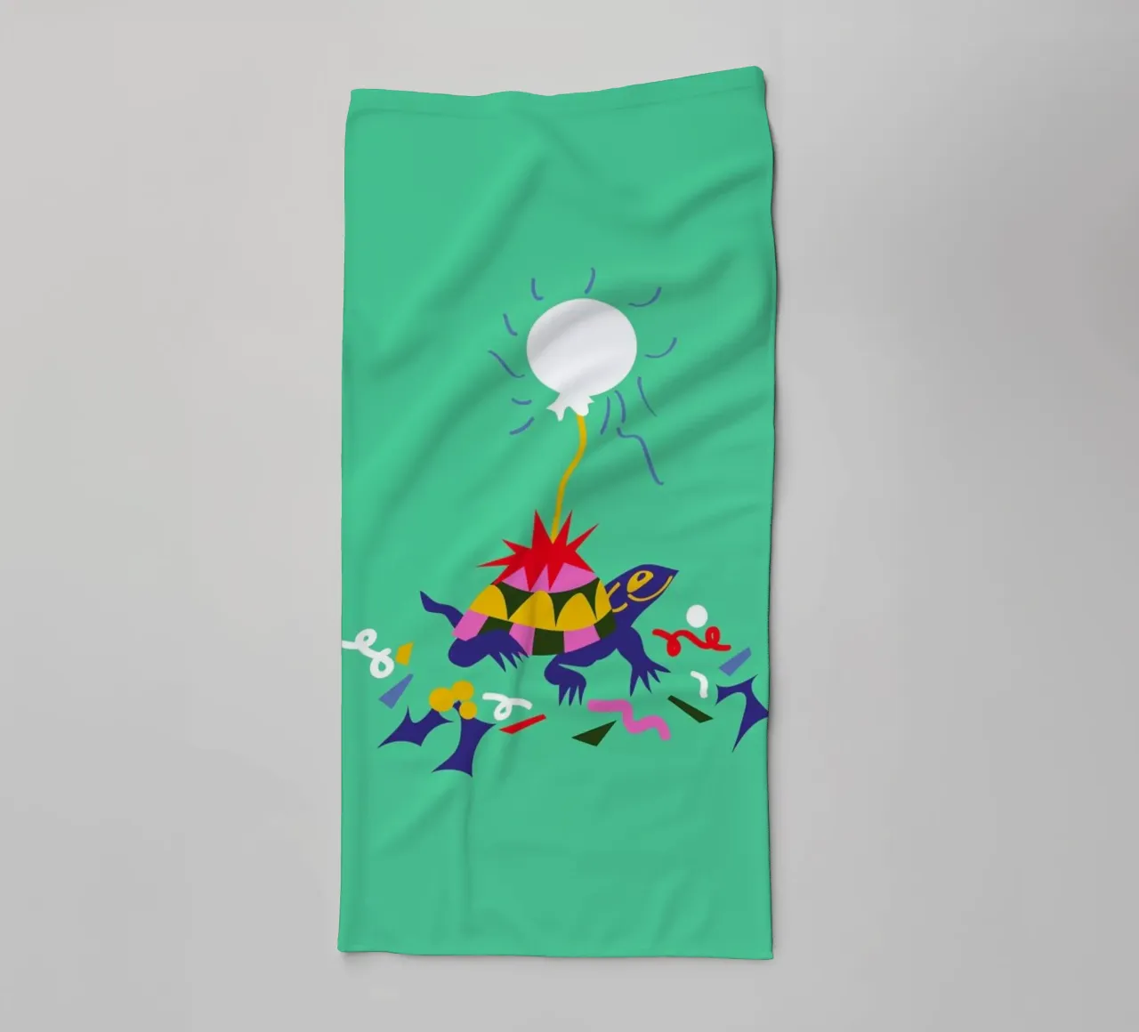 Party Turtle asciugamano da bagno da Mariery Young