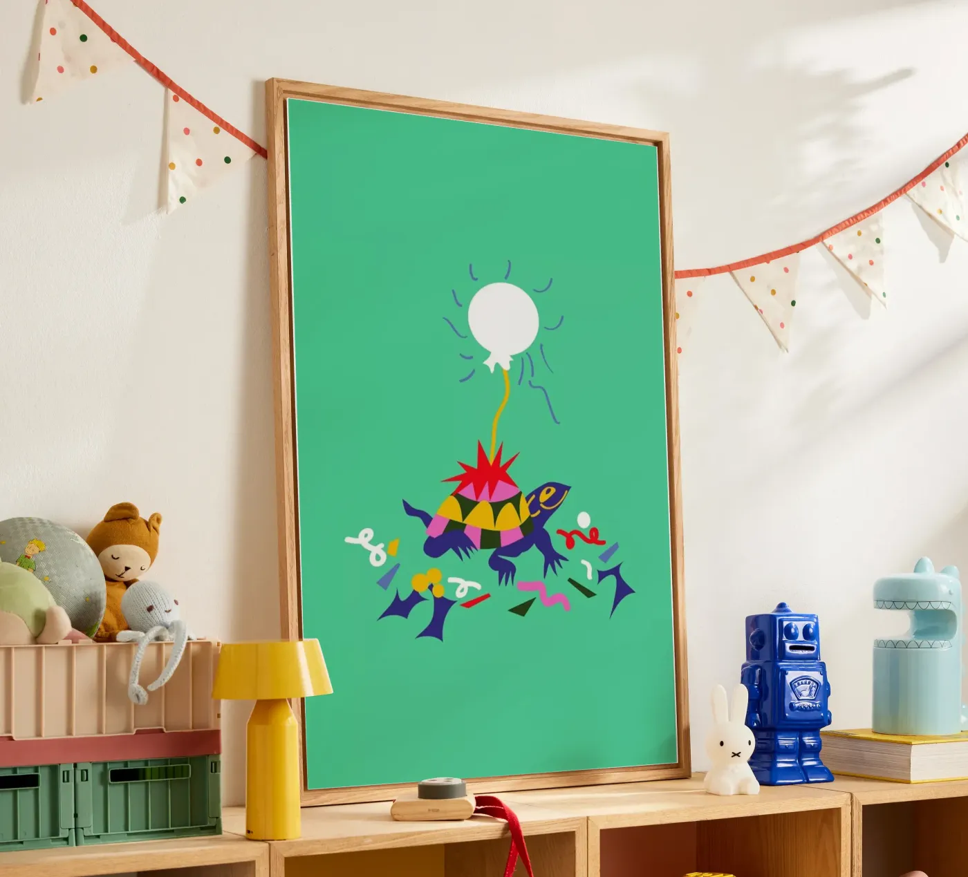 Party Turtle Acryl-Glas von Mariery Young