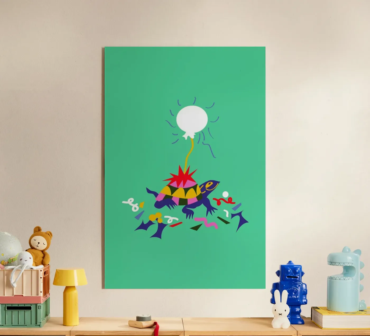 Party Turtle Acryl-Glas von Mariery Young