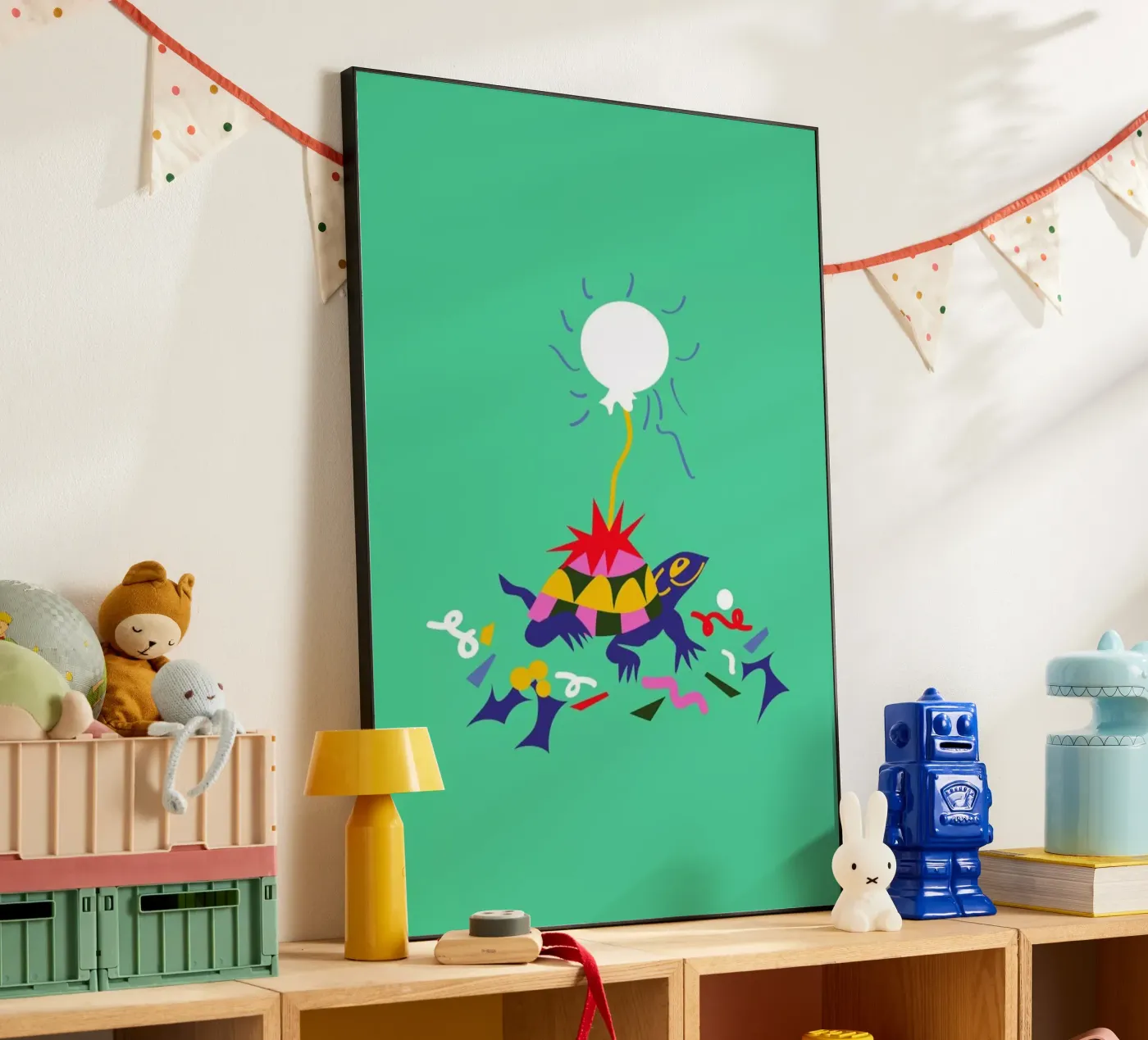 Party Turtle forex plate by Mariery Young