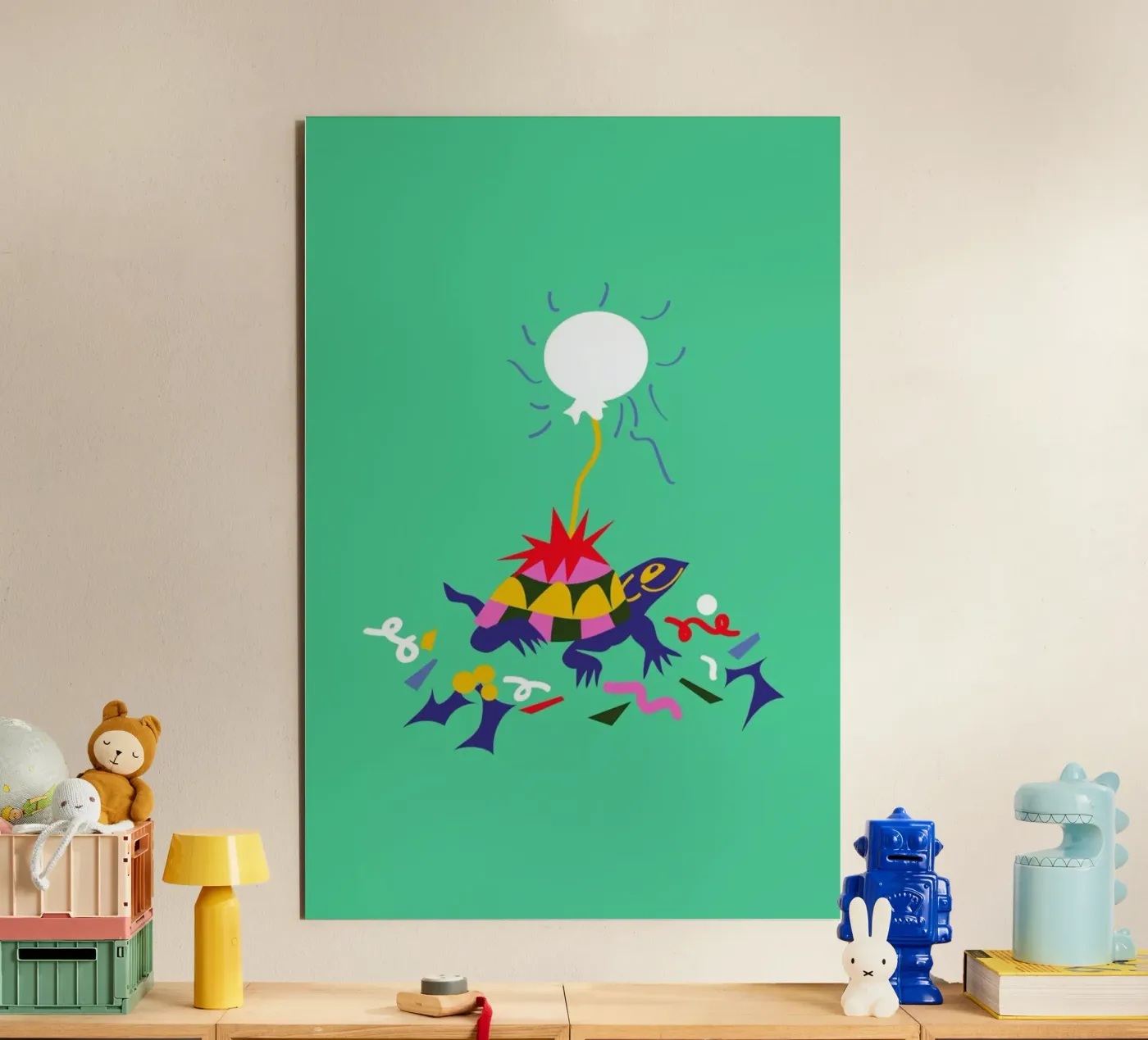 Party Turtle forex plate by Mariery Young