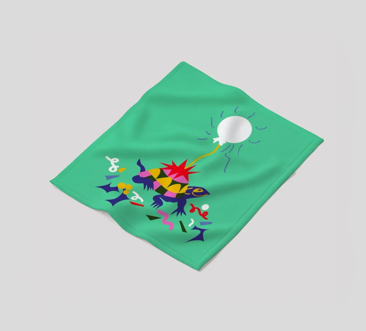 Party Turtle coperta in pile da Mariery Young