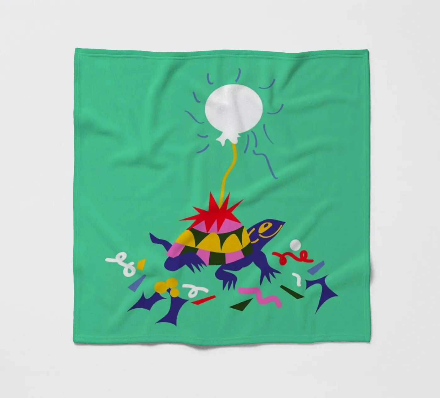 Party Turtle Fleecedecke von Mariery Young