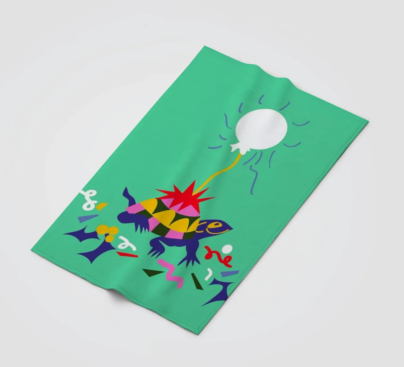 Party Turtle Fleecedecke von Mariery Young