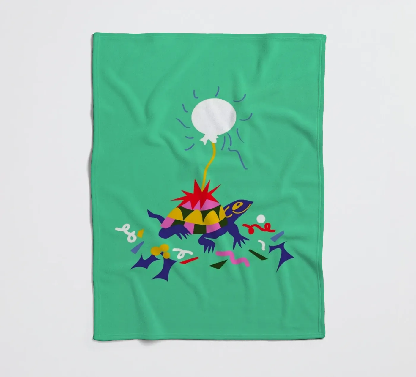 Party Turtle Fleecedecke von Mariery Young