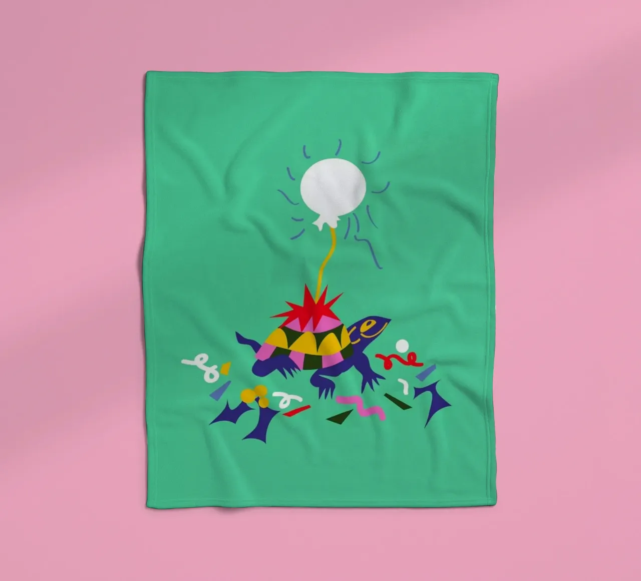 Party Turtle coperta in pile da Mariery Young