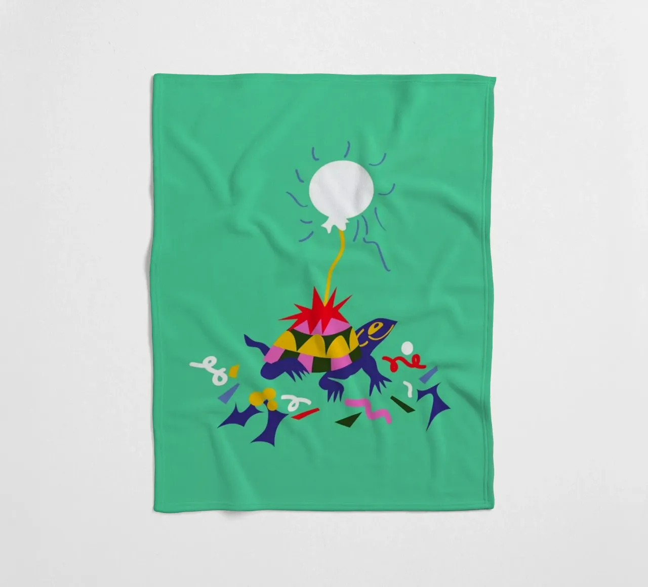 Party Turtle coperta in pile da Mariery Young