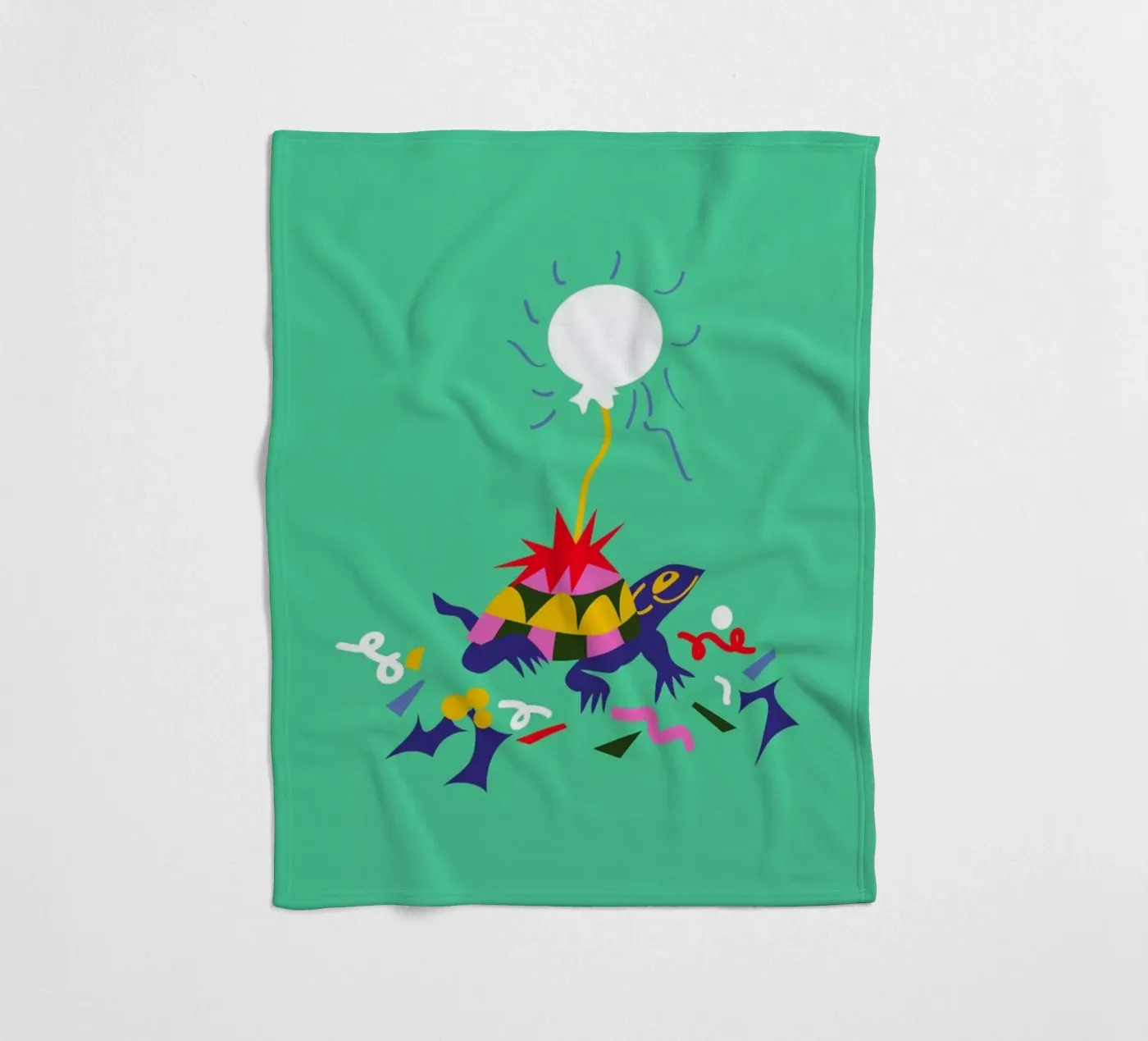 Party Turtle Fleecedecke von Mariery Young