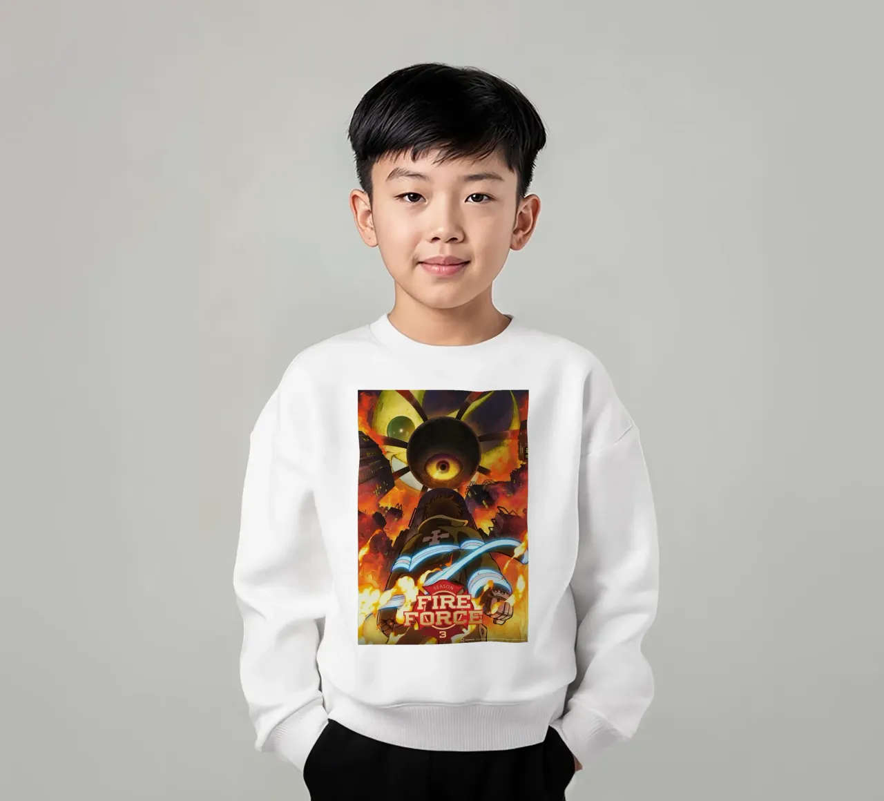 Enen no shouboutai 3 kids sweatshirt by withandname