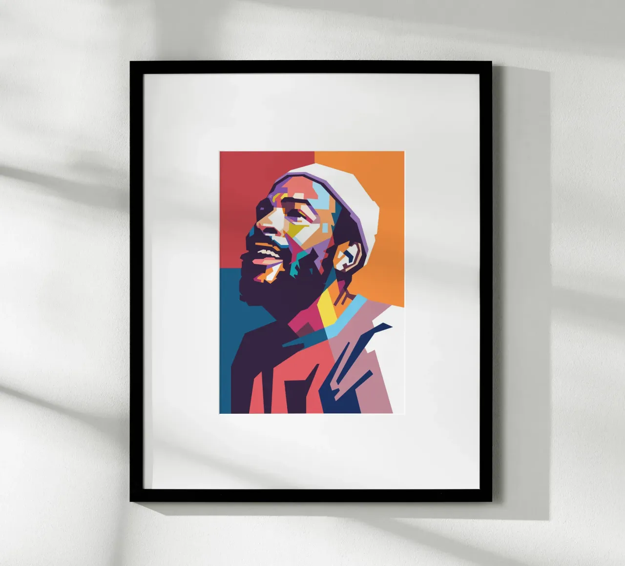 Retrato pop art de Marvin Gaye poster de Hantamrata