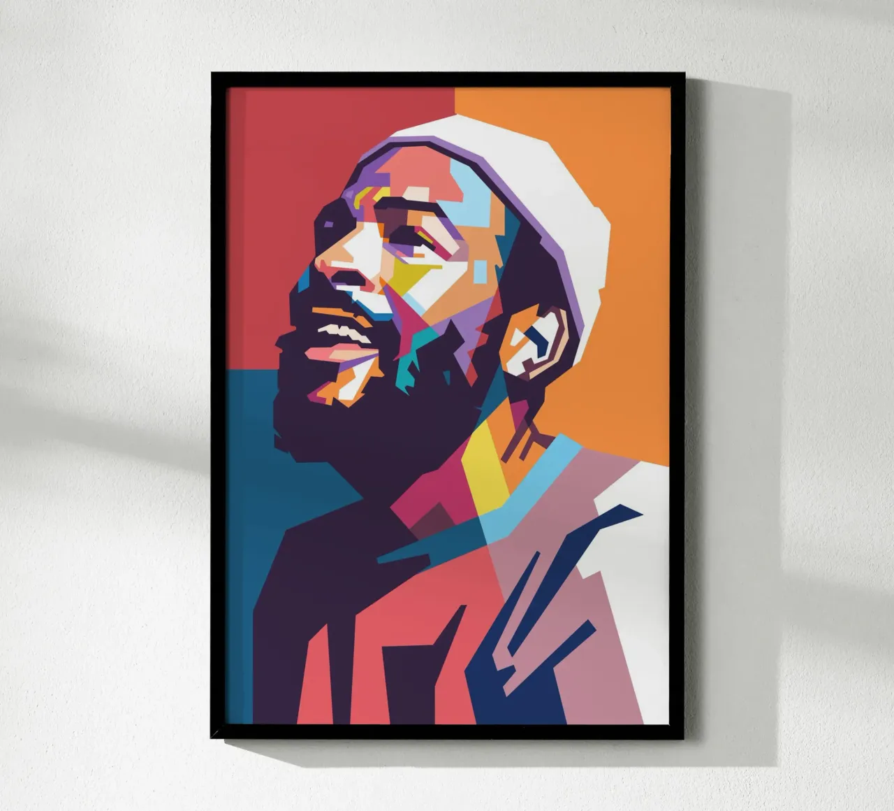 Retrato pop art de Marvin Gaye poster de Hantamrata