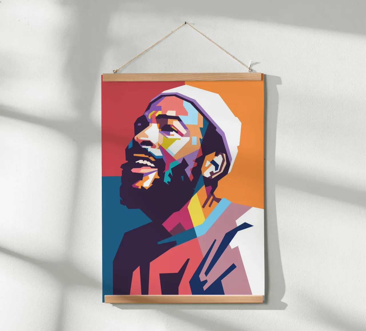 Retrato pop art de Marvin Gaye poster de Hantamrata