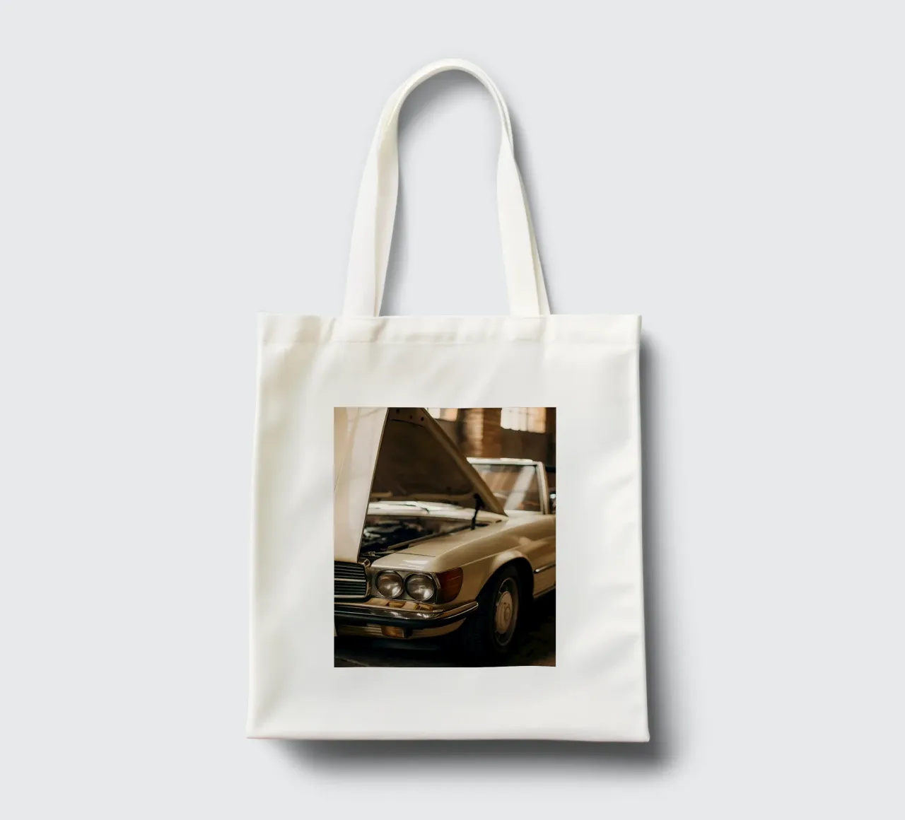 Auto d'epoca borsa in juta da CAR EDITION