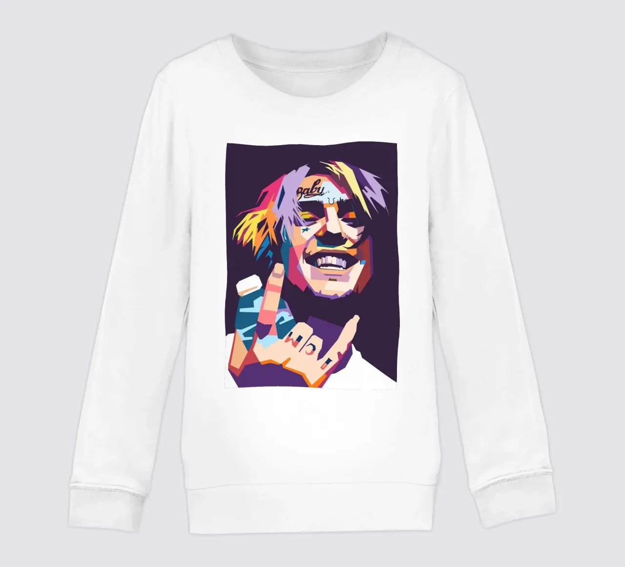 Design tributo a Lil Peep felpa bambino da Hantamrata