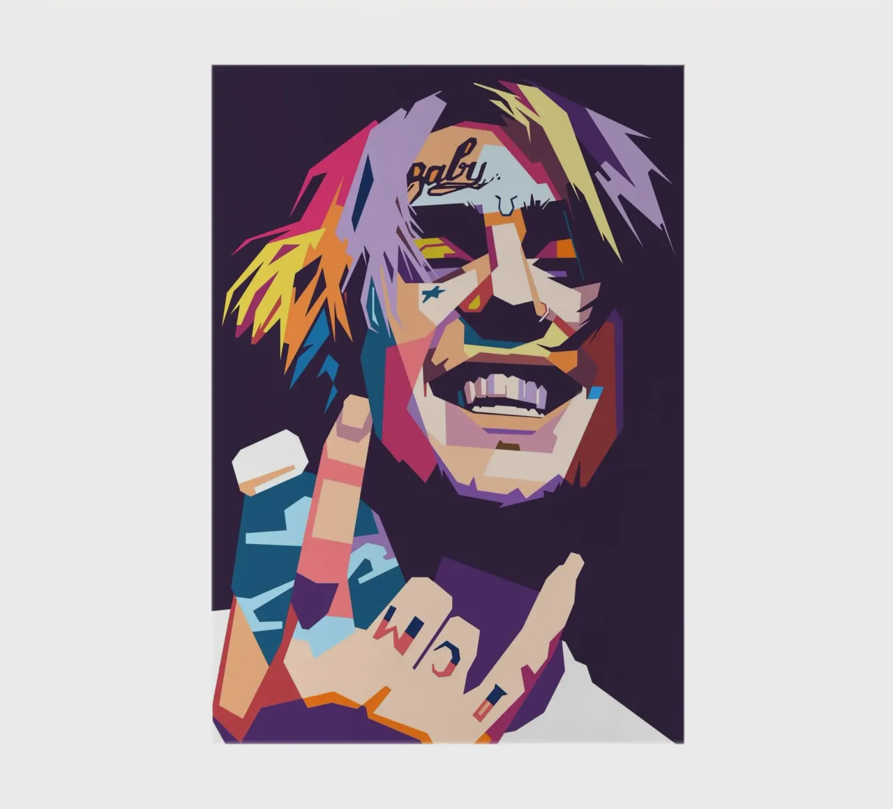 Conception d'un hommage à Lil Peep carnet de notes de Hantamrata
