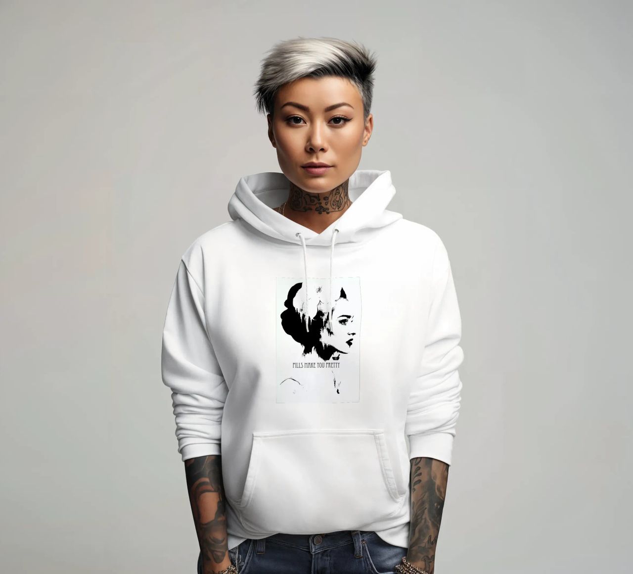 Pills Make you Pretty felpa con cappuccio da Kristy Patterson