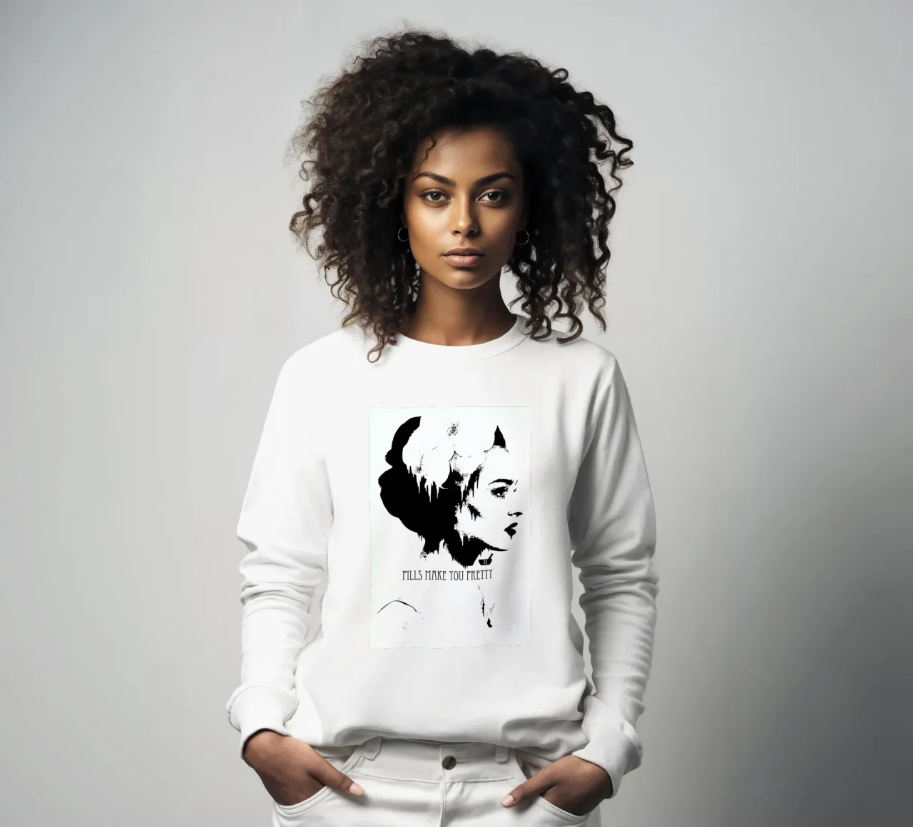 Pills Make you Pretty sweatshirt van Kristy Patterson