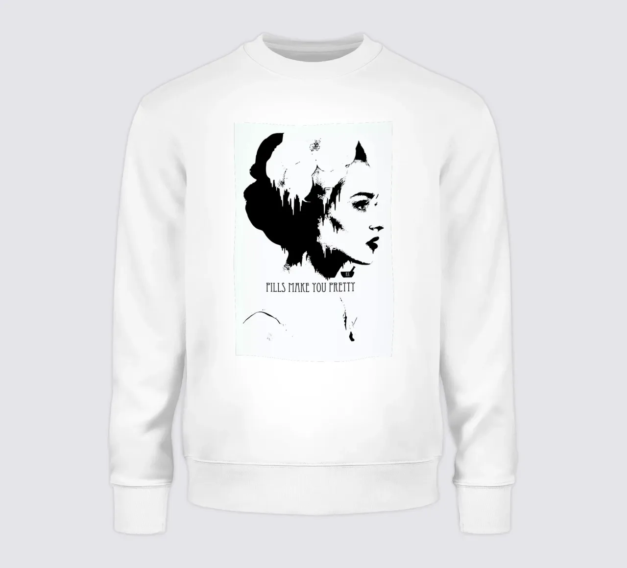 Pills Make you Pretty Sweatshirt von Kristy Patterson