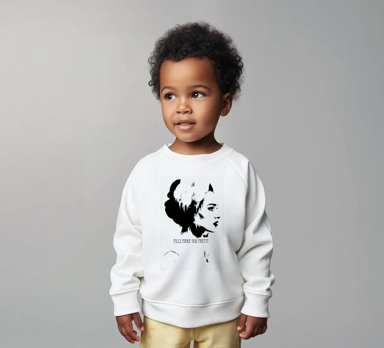 Pills Make you Pretty baby sweatshirt by Kristy Patterson