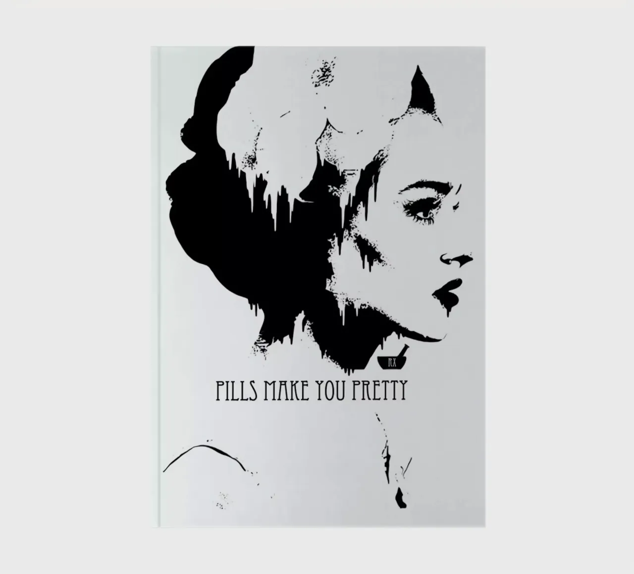 Pills Make you Pretty notebook by Kristy Patterson