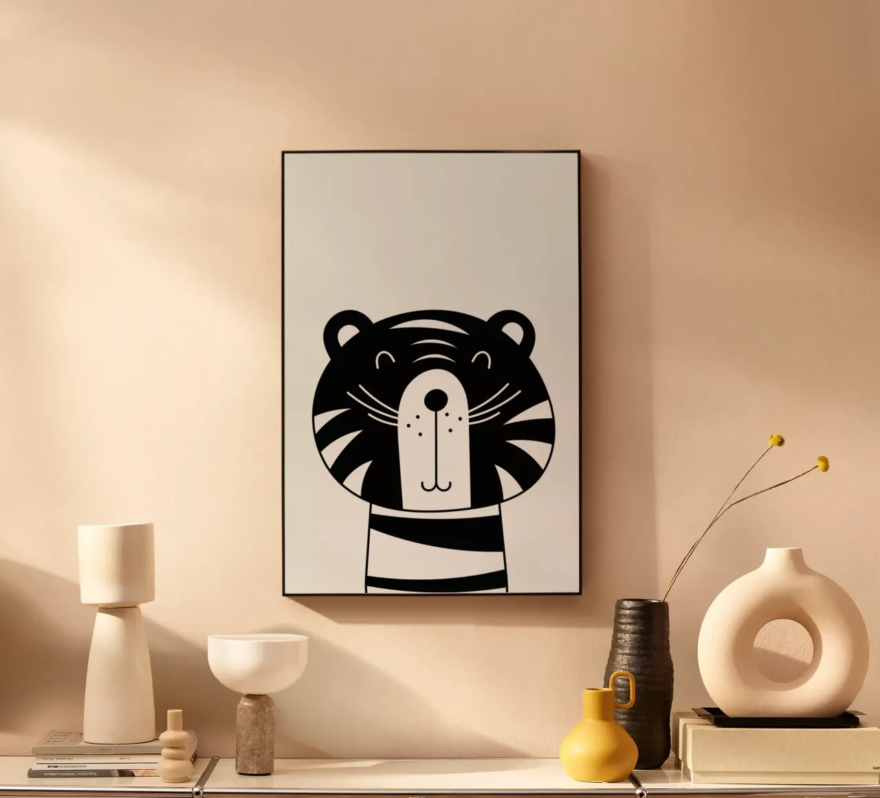 Happy Tiger plexiglass da Little Flourishes