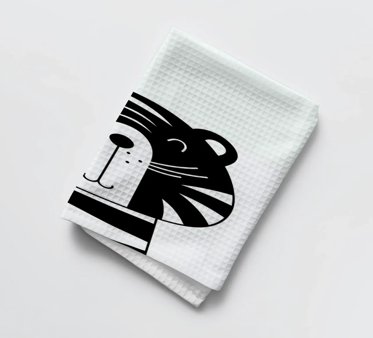 Happy Tiger Geschirrtuch von Little Flourishes
