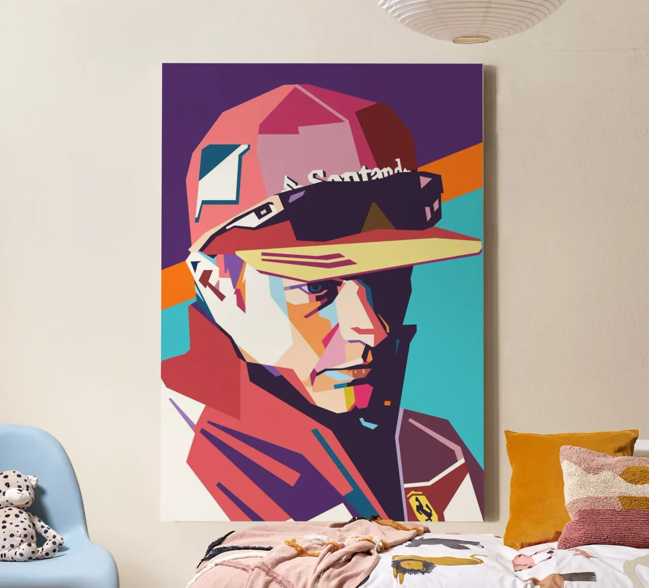 Kimmy Raikkonen formula uno tela con Cornice a cassetta da Hantamrata