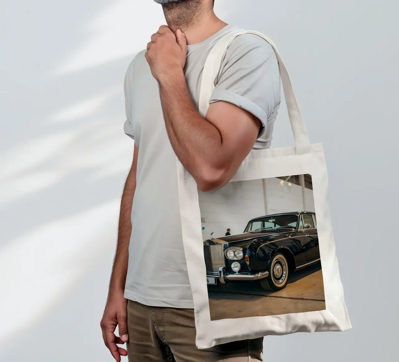 Auto d'epoca borsa in juta da CAR EDITION