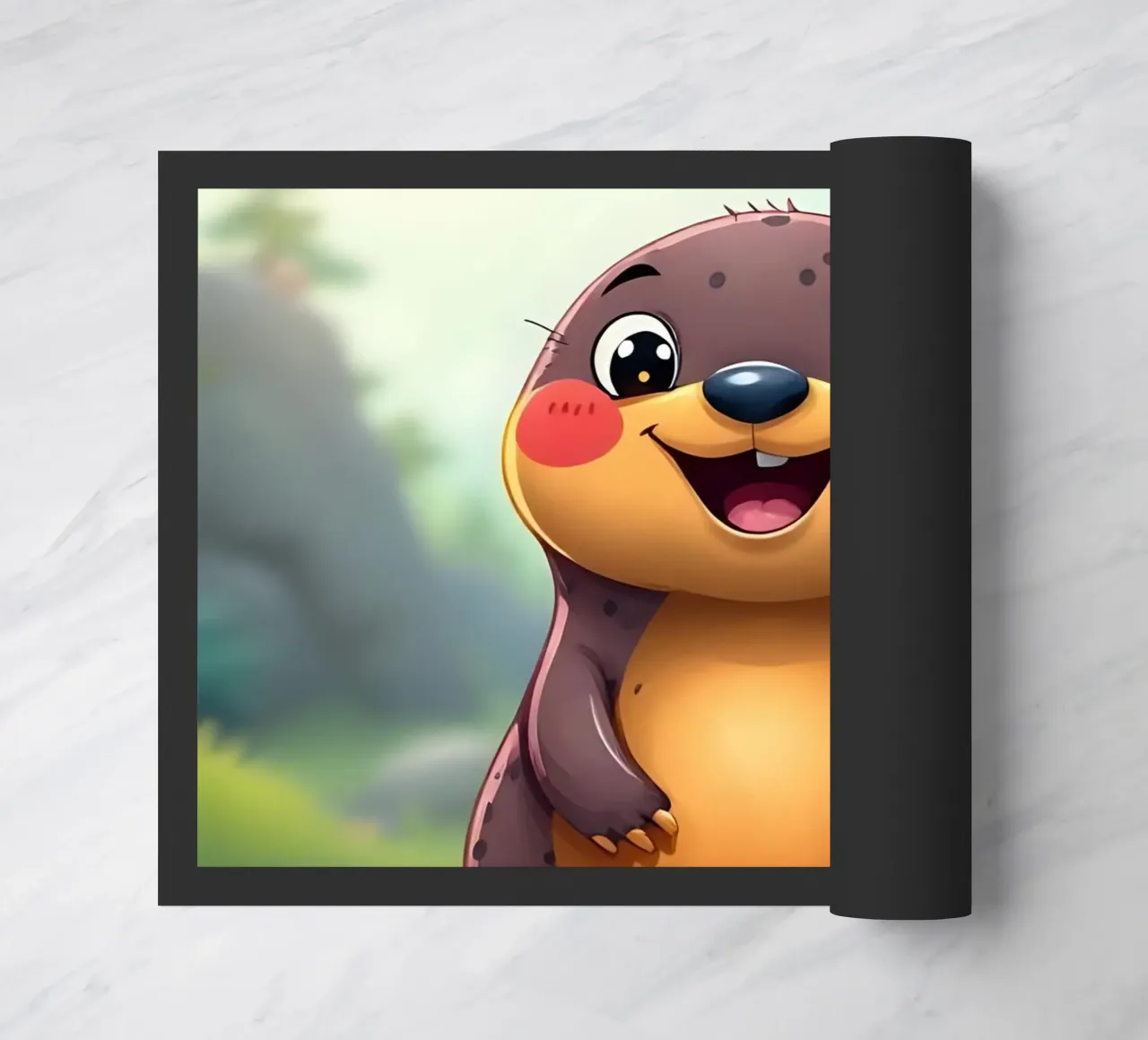 Maulwurf_2 Fußmatte von Tierisch bunt by LK