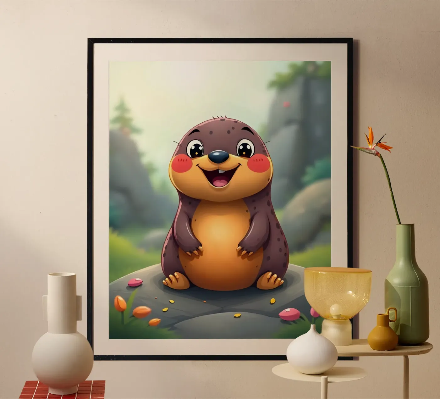 Mol_2 poster van Tierisch bunt by LK