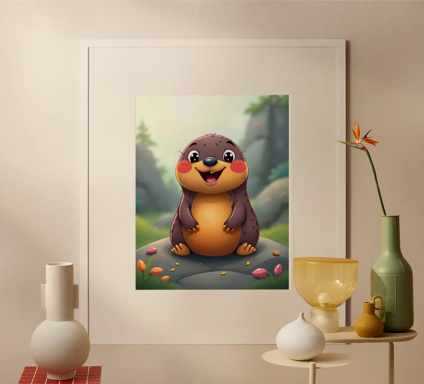 Mol_2 poster van Tierisch bunt by LK