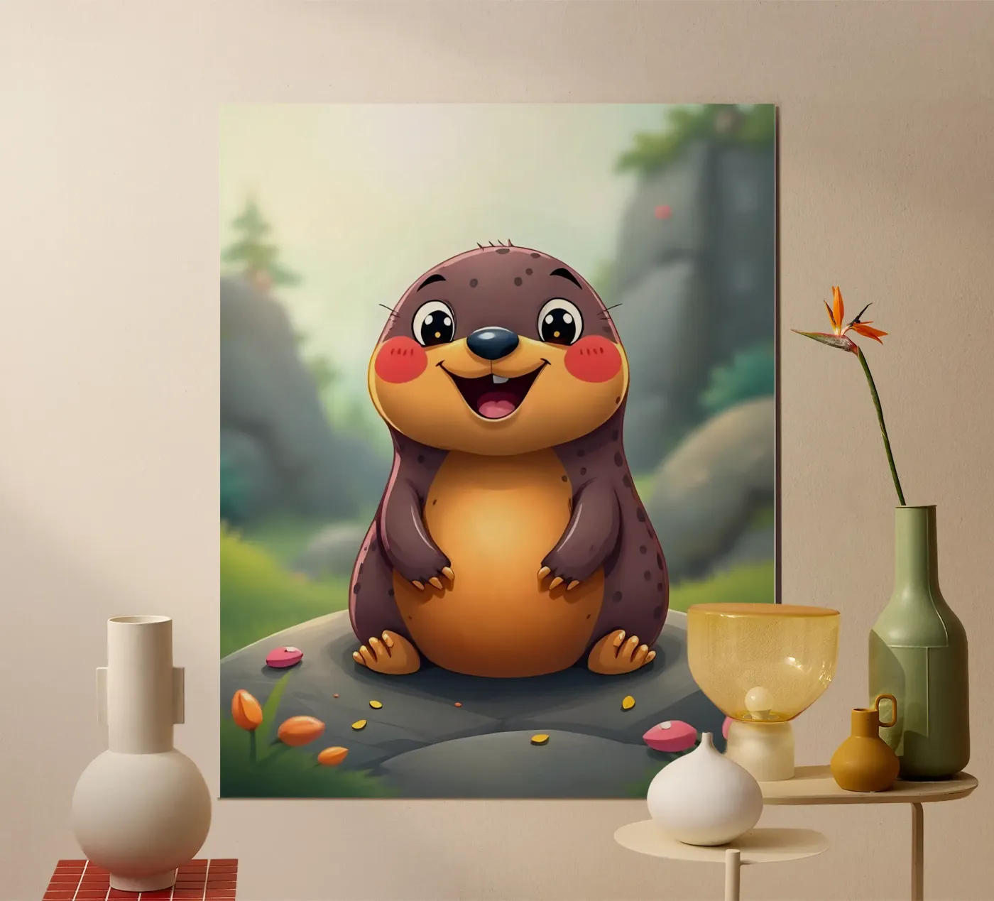 Mol_2 poster van Tierisch bunt by LK