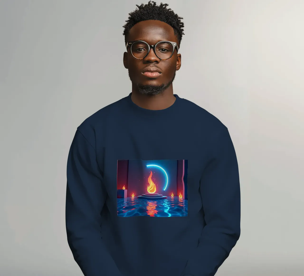 Fuoco e acqua felpa da CASTILO