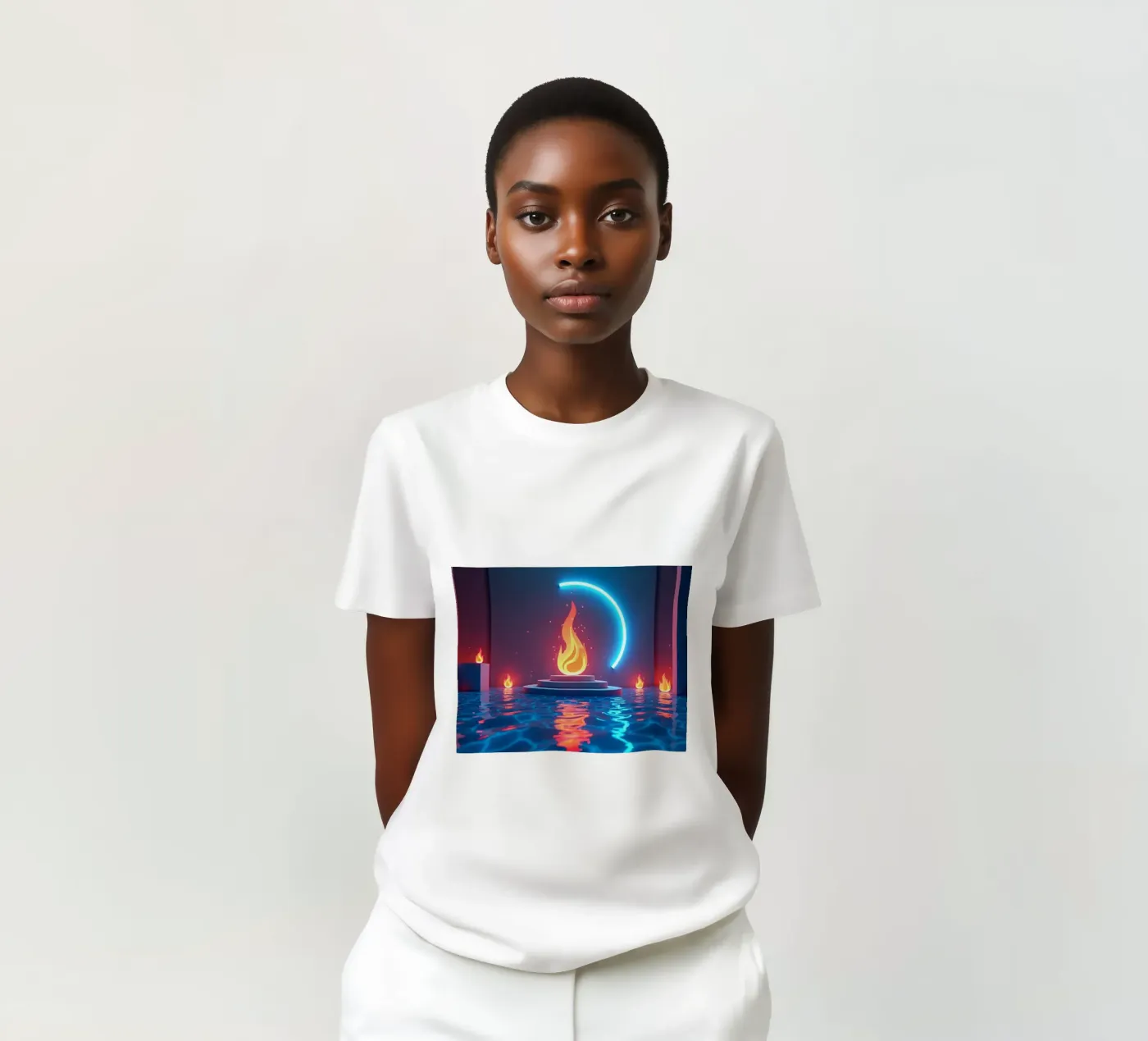 Fuoco e acqua t-shirt da CASTILO