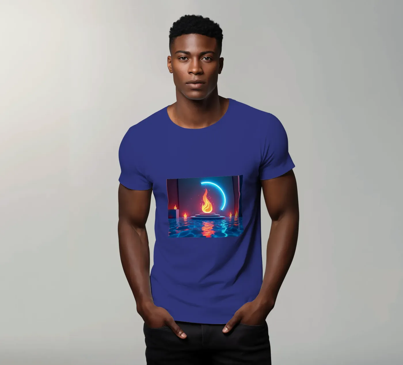 Fuoco e acqua t-shirt da CASTILO