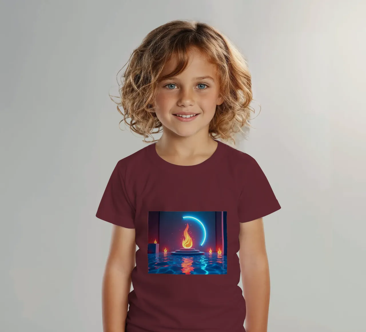 Fuoco e acqua t-shirt bambini da CASTILO
