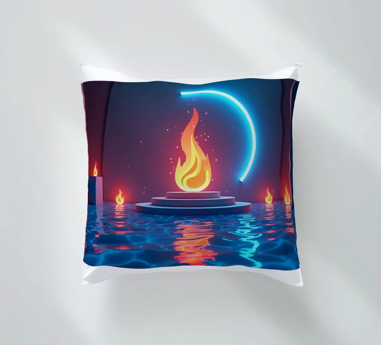 Fuoco e acqua cuscino da CASTILO