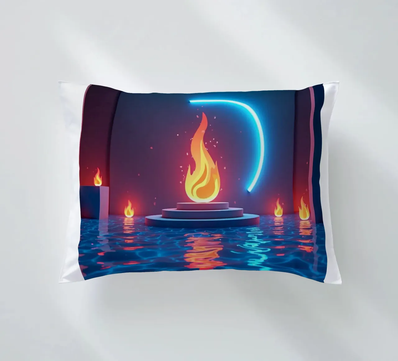 Fuoco e acqua cuscino da CASTILO