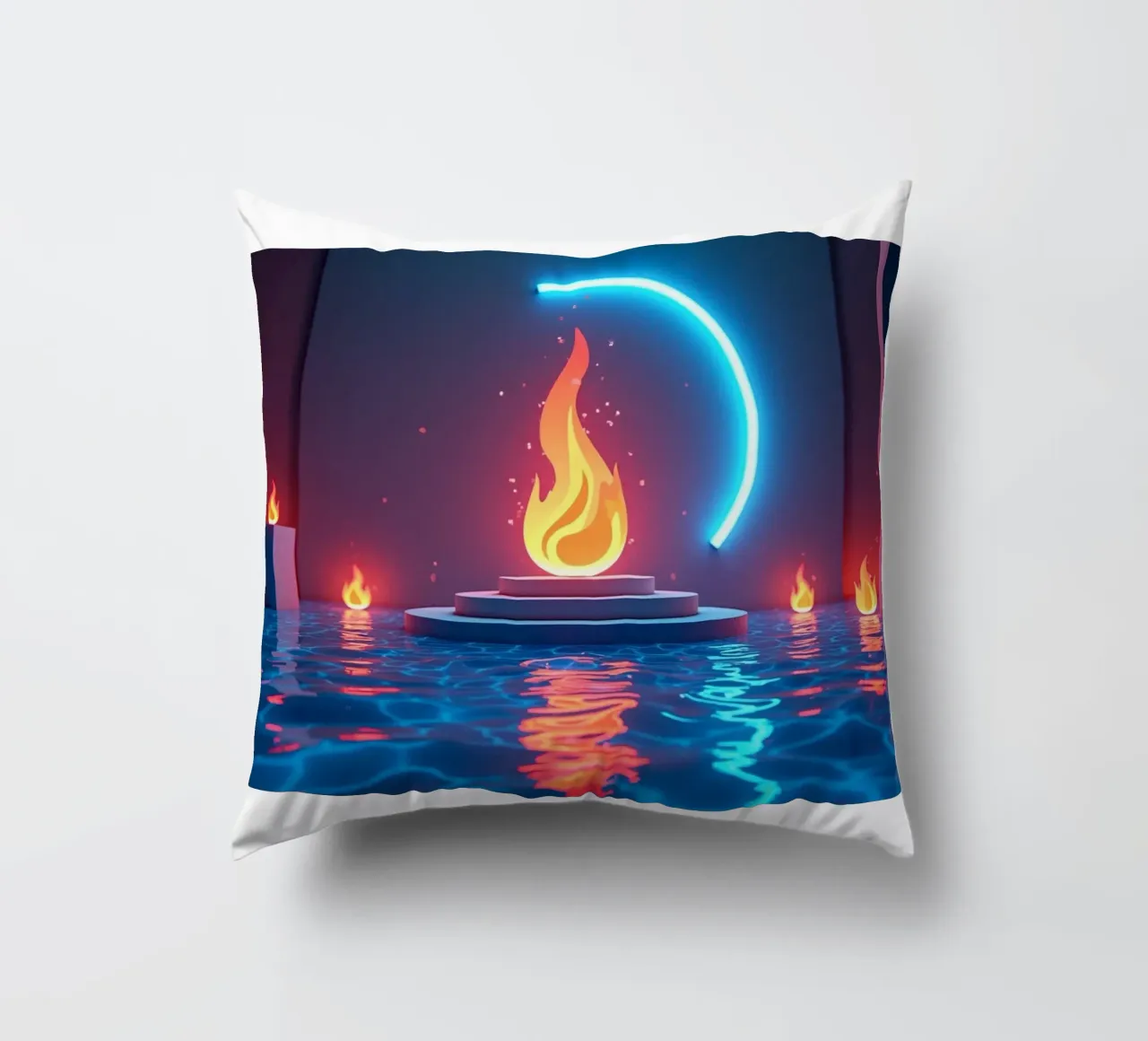 Fuoco e acqua cuscino da CASTILO