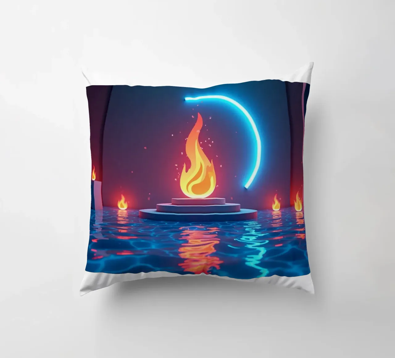 Fuoco e acqua cuscino da CASTILO